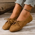 thumbnail image 3 of Xucatan Retro Loafers for Women Fashion Boat Shoes Slip on Sneakers Business Casual Lightweight Hiking Workout Footwear Womens Loafer Flats Comfortable Round Toe Shoes with Elastic Button Gift, 3 of 8