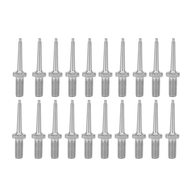Pin para etiqueta de oreja de 20 piezas, alicates de montaje para etiqueta de oreja de cerdo, ganado, ovejas, Pin de repuesto gratis, Pin de etiqueta para oreja de acero inoxidable
