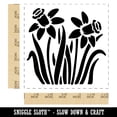 thumbnail image 2 of Daffodil Flowers Self-Inking Rubber Stamp Ink Stamper - Red Ink - Large 1-1/2 Inch, 2 of 7