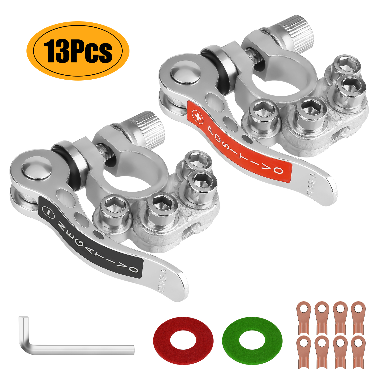 Battery Terminal Connectors Kit, Lingsida 13pcs Quick Release