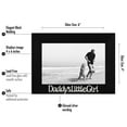 thumbnail image 5 of Americanflat 4x6 Picture Frame with Glass daddy little perfect holidays store beloved photos birthdays - Black, 5 of 5