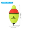 thumbnail image 2 of 2.8oz Lighted Fishing Slip Bobbers EVA Light Up Fishing Float with Battery, Yellow, 22 Pack, 2 of 5