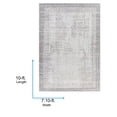 thumbnail image 3 of Livabliss Area Rugs for Living Room, 8x10 Siyah Modern Oatmeal Rug, Bedroom Dining Room Home Decor Stain Resistant Carpet (7'10" x 10'), 3 of 6
