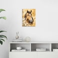 thumbnail image 3 of Horse Wall Art Canvas Rustic Horse Wall Decor Prints Framed Painting Farmhouse Flower Pictures Gifts Artwork for Bathroom Living Dining 12"x16", 3 of 6