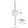 thumbnail image 6 of Skeleteen Bunny Rabbit Tail Accessory - White Pom Pom Costume Accessories Bunny Tail for Pretend Play, 6 of 6