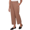 thumbnail image 3 of Alfred Dunner Womens Petite Wide Leg Pull-On Ankle Pant, 3 of 4