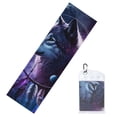 thumbnail image 2 of Picia Feathered Wolf Pattern Cooling Towels (40"x12") Cool Towel, Cold Towel, Microfiber Soft Breathable Chilly Ice Towel, 2 of 9