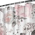 thumbnail image 3 of Waterproof Beautiful Colorful Floral Shower Curtain 72x72 Inch Boho Style Polyester Unique Shower Curtain for Bathroom Hotel Home Decor with 12 Plastic Hooks, 3 of 5
