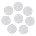 thumbnail image 1 of Uxcell 8pcs 12 Inch Round Adhesive Backed Felt for Household Applications, Light Grey, 1 of 5