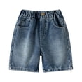 thumbnail image 6 of Boys Shorts Denim Cartoon Embroidery Loose Casual Summer Shorts for Boys Stylish Size 2-3Y, 6 of 7