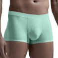 thumbnail image 2 of Bixock Boxers for Men,Men's Underwear Ice Silk Seamless Solid Color Breathable Soft Summer Thin Briefs, 2 of 6