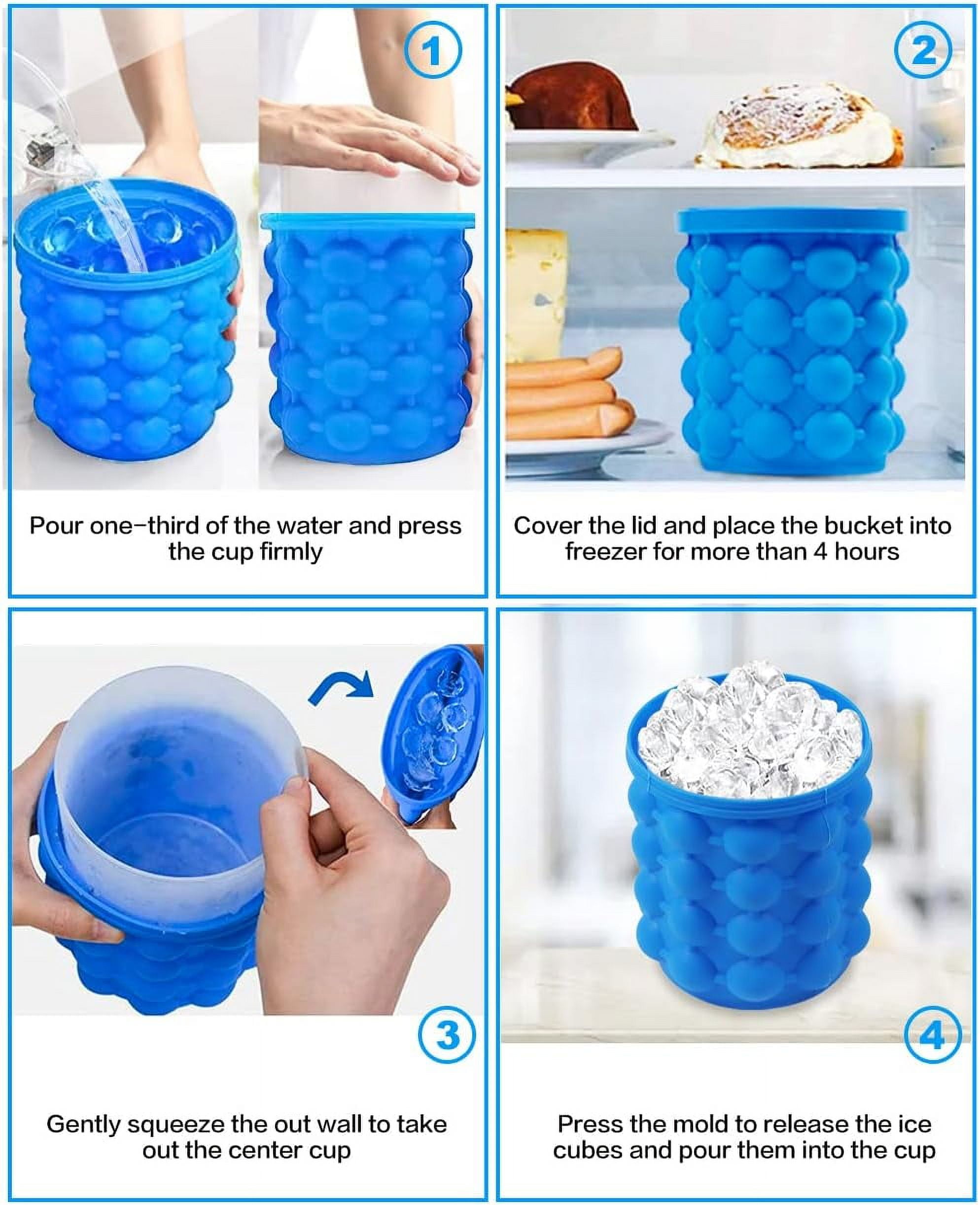 2-in-1 Silicone Ice Cube Maker / Portable Ice Bucket – Consumer