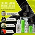 thumbnail image 2 of BugSlide Saver Pack, 4 oz Travel Kit with Microfiber Cloth, 16 oz Spray Kit with Microfiber Cloth, 32 oz Refill Bottle, Waterless Detailer, Cleans all Surfaces and Vehicles without Scratching, 2 of 8