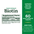 thumbnail image 4 of Nature's Bounty Biotin 5000 mcg Tablets for Hair, Skin & Nails Support, 60 Ct, 4 of 6