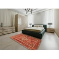 thumbnail image 5 of Ahgly Company Machine Washable Indoor Square Traditional Red Area Rugs, 3' Square, 5 of 7