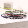 thumbnail image 7 of SmartBy Luxury Women Single Row Full Rhinestone Inlaid Bracelet Elastic Bangle Jewelry, 7 of 7