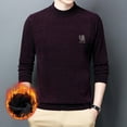 thumbnail image 4 of Winter Half Turtleneck Thickened Warm Base Sweater for Men, 4 of 6