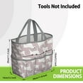 thumbnail image 3 of Garden Tool Bag,Vintage Bull Terrier Garden Tool Organizer,Garden Gifts,Waterproof Multi-Pocket Garden Tool Storage 11.8x5.5x11.4 Inch(Tools NOT Included), 3 of 6