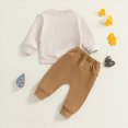 thumbnail image 5 of TOWED22 Toddler Baby Boy Fall Winter Outfit Print Graphic Long Sleeve Sweatshirt Top and Pants 2 Piece Clothes, 5 of 7