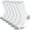 White, variant on 3 Pairs Compression Socks for Men, Arch Support Mens Sport Socks for Running, Athletic, Cycling