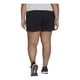 thumbnail image 2 of Short adidas Mujer Dama Pacer 3 Franjas Negro Entrenamiento negro 1X, 2 of 9
