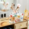 thumbnail image 6 of Colorful Heart with Dots Pastel Valentine Translucent Plastic Cans Storage Canisters with Lid Set of 4, 6 of 7