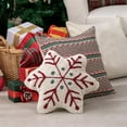 thumbnail image 3 of Gytml Christmas Themed Embroidered Cushion 3D Pattern Soft And Comfortable Winter Throw Pillow With Insert For Living Room And Bedroom Decoration White One Size, 3 of 3