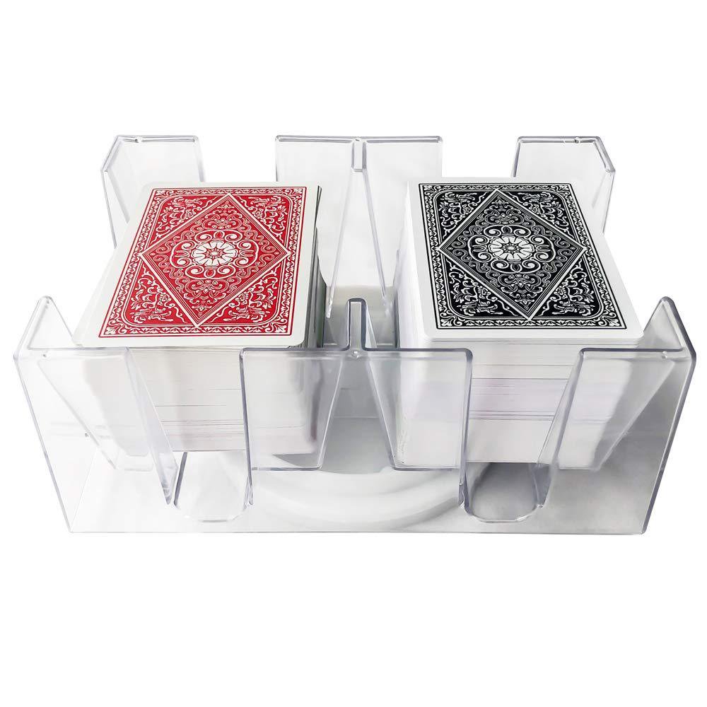 Yuanhe 6 Deck Revolving Rotating Canasta Playing Card Tray Walmart
