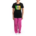 thumbnail image 4 of CafePress - Irish Claddagh Women's Dark Pajamas - Women's Short Sleeve Print T-Shirt and Pants Dark Cotton Pajama Set, 4 of 7