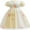 Yellow floral, variant on QEFJNO 1-6Y Princess Tulle Dress for Girls Birthday Gift Christmas Halloween Party Dress
