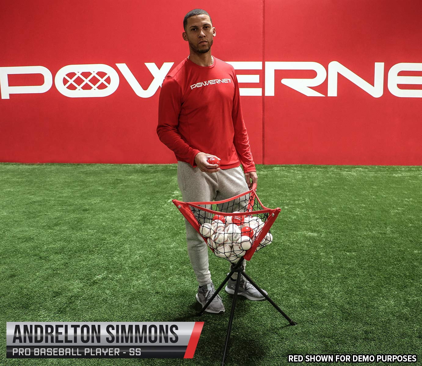 PowerNet DLX 6-Piece Baseball Softball Bundle | 7x7 Practice Net w/Strike Zone, Caddy, Weighted Training Balls