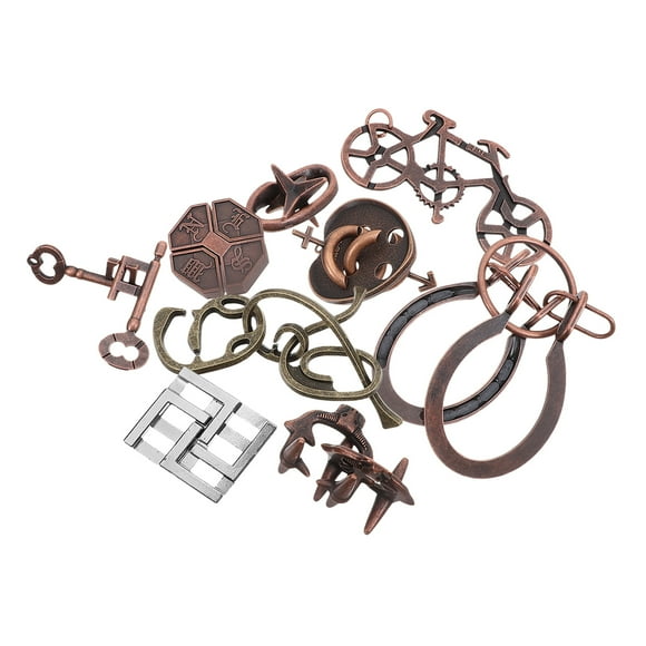 BRIGHTFUFU 9 Uds rompecabezas rompecabezas desbloquear rompecabezas entrelazado juego de rompecabezas mental para adultos