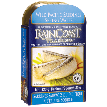Raincoast Trading Wild Pacific Sardines In Spring Water 4.2-Ounce
