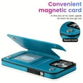 thumbnail image 4 of Mandala Flower Pattern PU Leather Phone Case - Stylish Protective Cover with Card Slot, Magnetic Back, and Precise Cutouts - Compatible with iPhone 15, 14, 13, 12 Mini, 11 Pro, X, XS Max, XR, 8, 7 Plu, 4 of 5
