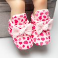 thumbnail image 3 of Newborn Baby Cotton Booties Stay On Slipper Winter Warm Soft Shoes Non-Skid Infant Ankle Boots Crib Shoes, 3 of 6