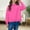Hot Pink, variant on Cethrio Girls Crewneck Sweatshirts Size 14-16, Fall Pullover Casual Solid Color Long Sleeve Tops Hot Pink