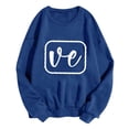 thumbnail image 4 of Amzcrzy Sweatshirts de la Saint-Valentin pour Femmes Mode Ample Imprimé Hauts Décontractés Manches Longues Col Rond Couples Sweatshirts Cadeaux de la Saint-Valentin pour Femmes, 4 of 4
