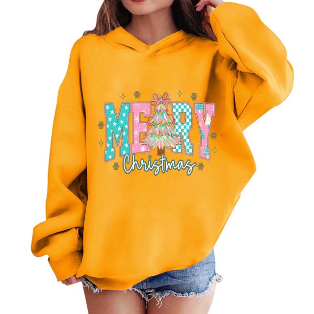 Sudaderas con capucha para niños y niñas, sudaderas navideñas con capucha para niños medianos y grandes, camisetas de manga larga, sudaderas para niños