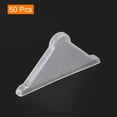 thumbnail image 3 of Uxcell 50Pack Corner Protectors 3x50mm Plastic Triangle Corner Guards Cushion, White, 3 of 6