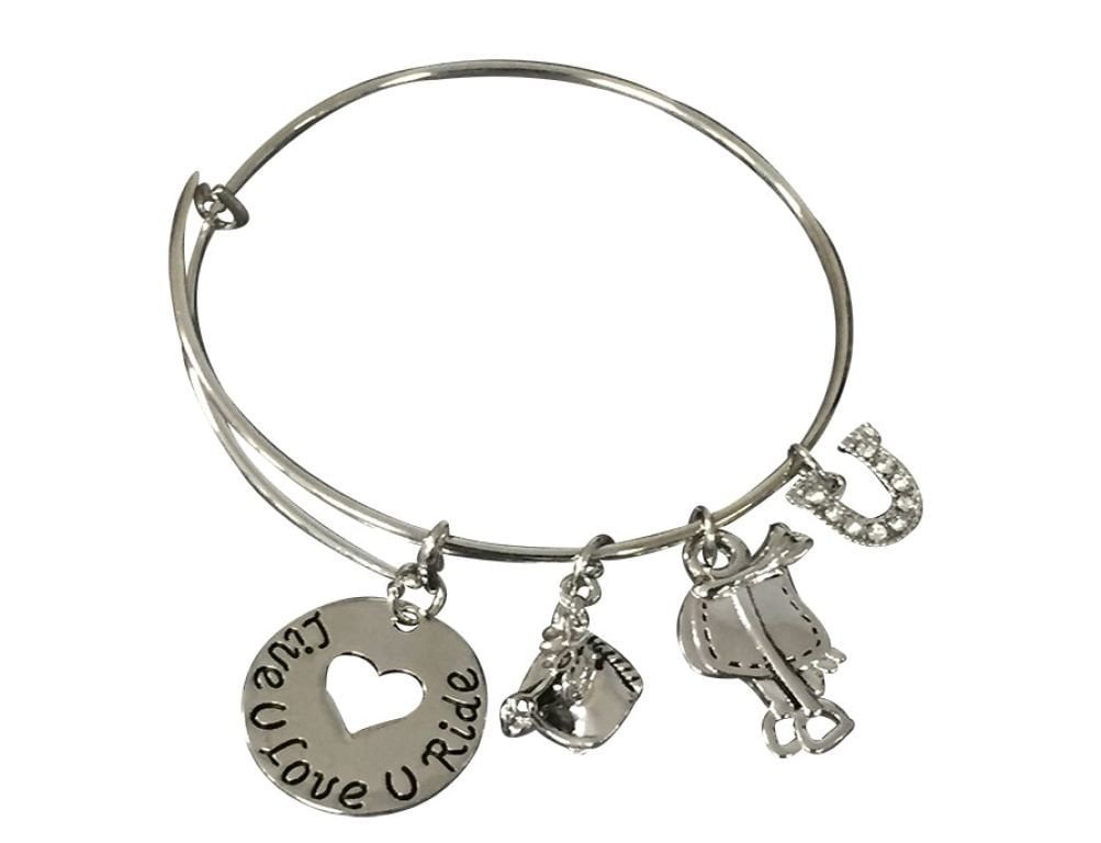 Horse charm bracelet for girl Clearance