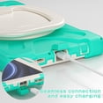 thumbnail image 6 of Allytech Rugged Case for Samsung Galaxy A9 8.7" SM-X110 X115, 360 Rotating Stand Heavy Duty Shockproof Hybrid PC TPU Protective Bumper Kids Friendly Case Cover with Shoulder Strap, Mint, 6 of 12