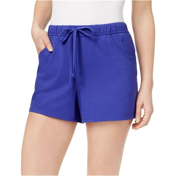Nautica Nautica Womens Boxer Pajama Shorts, Blue, XLarge Walmart