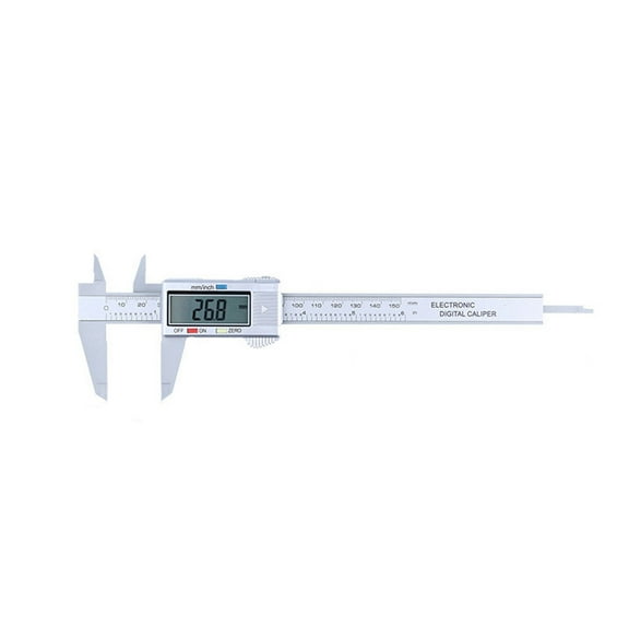 Dezsed Digital Caliper 150Mm/6Inch Lcd Digital Electronic Carbon Fiber Vernier Caliper Gauge Micrometer Silver