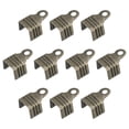 thumbnail image 1 of 200Pack Fold Over Cord Ends, 8x11mm Terminators Crimp End Tips for Leather Ribbon, Bronze Tone, 1 of 7