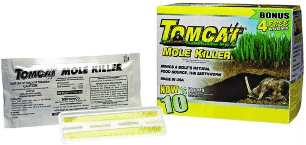  Tomcat Mole Killer Worm Bait, 10 Count (Pack of 4