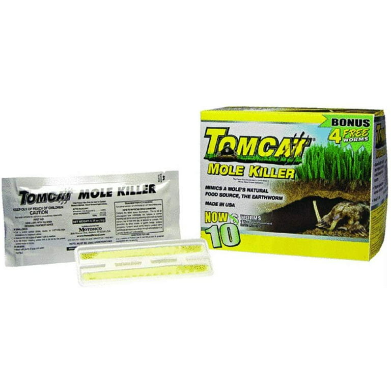  Tomcat Mole & Gopher Bait, Pelleted Poison Bait, 6 oz