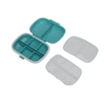 thumbnail image 4 of 8 Compartments Pill Organizer, Travel  Mini Pill Container Candy Box Blue  for Pocket Purse for Daily Pill Storage Box, 4 of 8