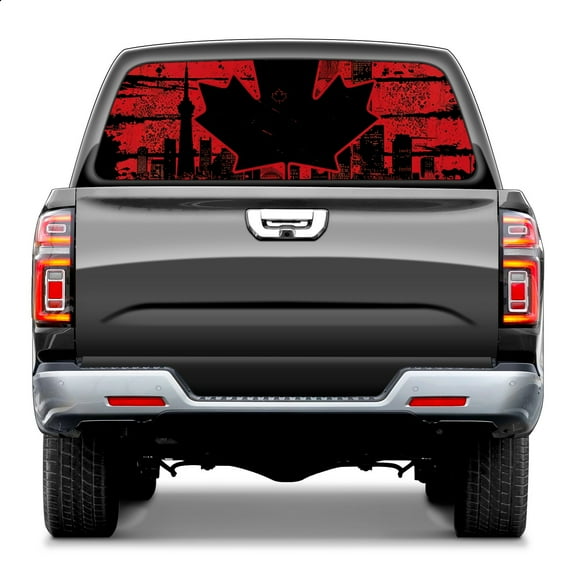 Mexico Flag Rear Window Decals for Trucks- Pickup Car Window Stickers Decal- Truck Back Window Tint Decal Graphic Perforated Vinyl Truck Stickers 66" X 22"