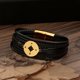 thumbnail image 5 of Pulsera de acero inoxidable para hombre, estilo europeo y americano, de otoño, joyería de moda, pulsera tejida a mano que combina con todo, 5 of 6