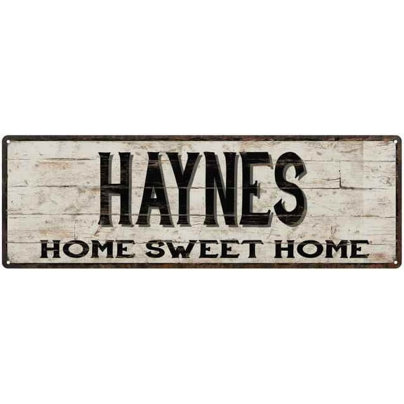 HAYNES Rustic Home Sweet Home Sign Gift 6x18 Metal Decor 106180084341